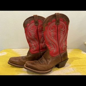 Red Ariat Cowboy Boots